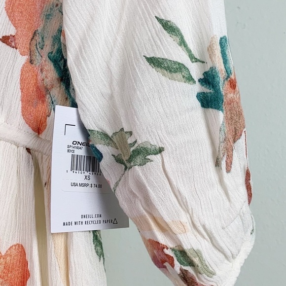 NWT O’Neill Boyce Floral High Low Button Down Maxi Dress - Picture 6 of 9